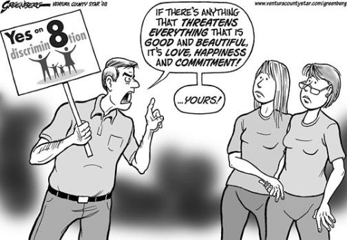 Ventura County Star Editorial Cartoon on Prop 8